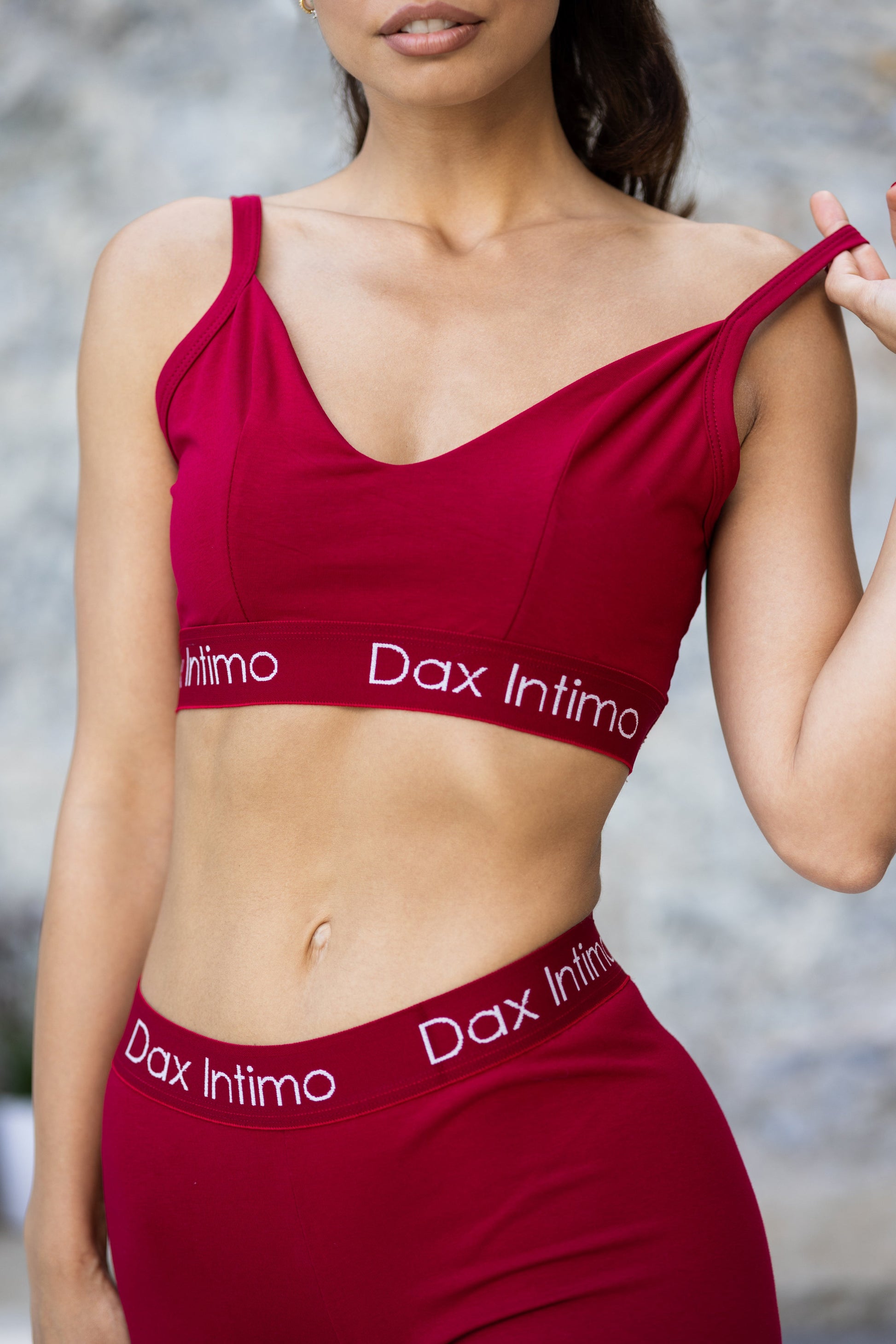 pamucni grudnjak bordo boje