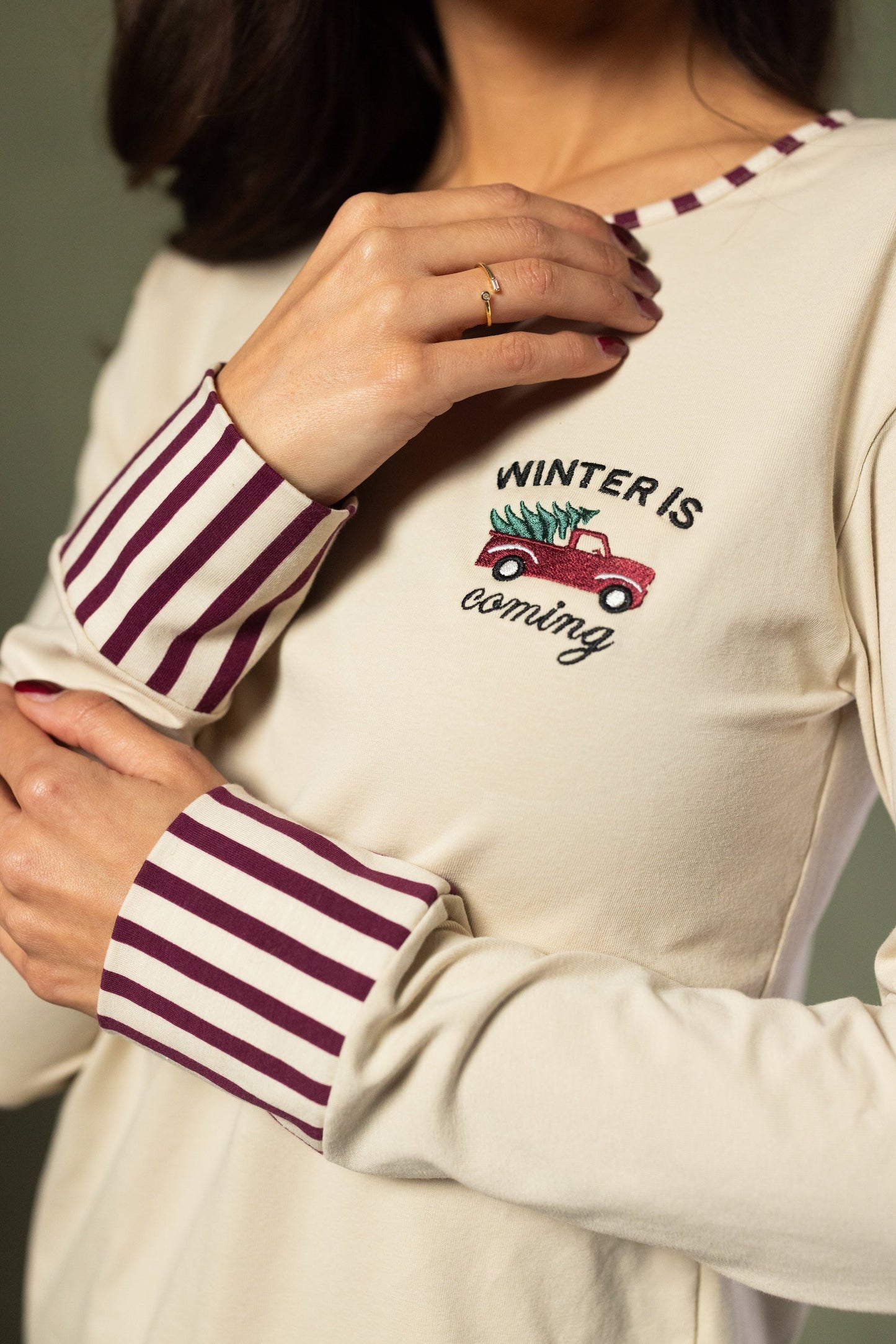 Ženska pidžama Elegant Burgundy NY